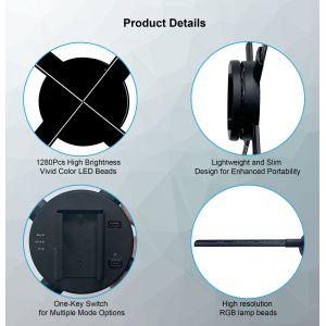 80Cm Wifi Led Fan Light 3D Hologram Holographic Fan Panel Air Imaging Projector