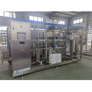 Steam Pressure 0.5-0.6 mpa 3000L/H Tubular UHT Milk Sterilization Machine for