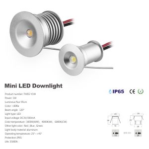 DC12V 3V IP65 Waterproof 1W Mini LED Spotlight Epistar CREE COB Indoor Led