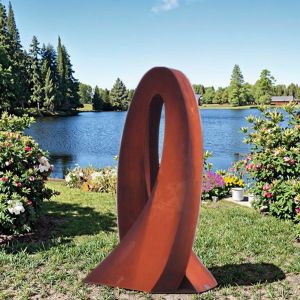 Custom Corten Steel Rusty Landscape Sculpture for Outdoor Decor