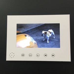 Custom design paper craft Style and event launch 7inch LCD screen Digital video