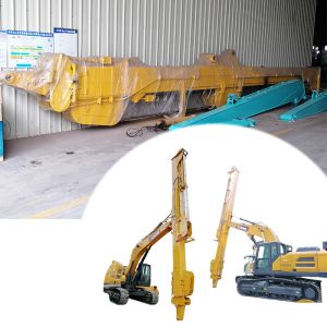 Excavator Telescopic Arm With Hydraulic Long Reach Grapple Better Welding