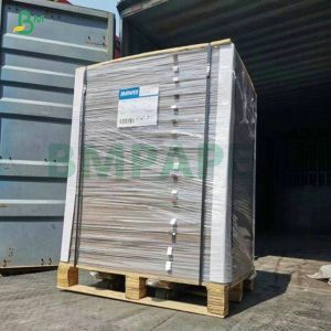 China 1.2mm 1.5mm 2 Side Coated White Laminated Cardboard For Cosmetic Packaging Boxes 70x100cm on sale