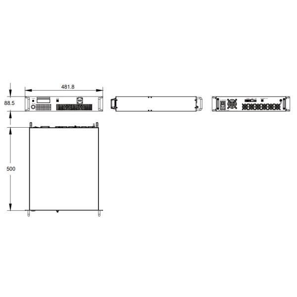 12 To 18 GHz Ku Band Amplifier Psat 47 W RF Transmitter Amplifier