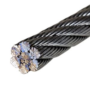 Non-Alloy Galvanized Compacted Swaged Steel Wire Rope 8xK36WS PWRC for Crawler