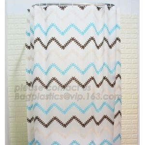 biodegradabwaterproof Eco-friendly Shower Curtain, PEVA materails Shower Liner,
