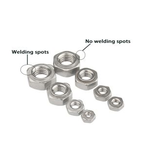 SS304 316 Zinc Coated Hex Weld Nuts M4 M5 M6 M8 M10 M12 ISO GB Mining Spot Weld