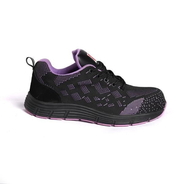 Breathable Anti Puncture Fly Knit Fabric Upper Safety Shoes With EVA Insole And Rubber Sole