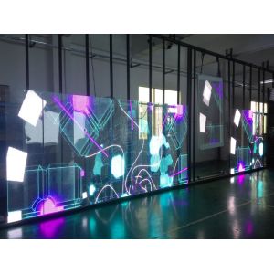 SMD2121 LED Transparent Screen , P6.5mm See Through LED Panel