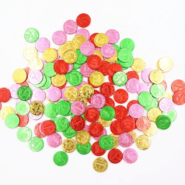 Quality Colorful Pack Chocolate Coin Healthy Sweets Confectionery 150pcs/Jar Egg Shape wholesale