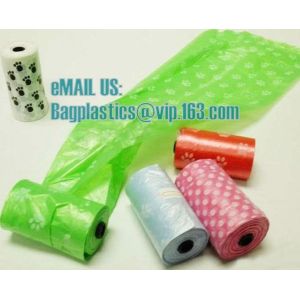 Pet Dog Waste bags Poop Pooper Scoopers for Bags on Board biodegradable 5 Color