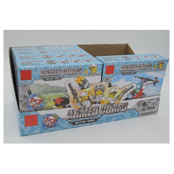 Quality 8 In 1 Military Vehicles Building Blocks Educational Toys DIY Convertable 75Pcs wholesale