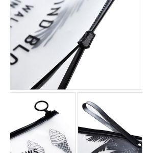 custom made cute clear pvc EVA TPU super clear bikini swimsuit zip lock bags,