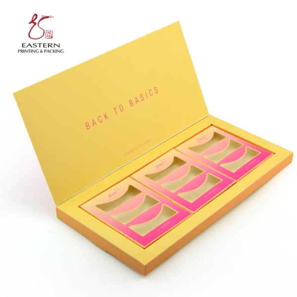 Quality CMYK Printing Foldable Eyelash Packaging Box High Hardness wholesale