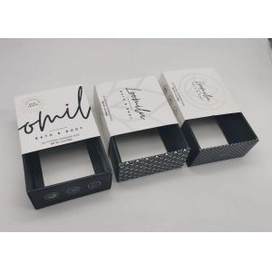 Slide Drawer Printed Cosmetic Boxes, Custom Designed Foldable Soap Packaging Box