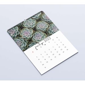 Matte Lamination Desk Calendar Printing 600-1000gsm Monthly Wall Calendars