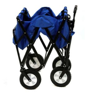 Four-Wheel Design Portable Beach Wagon Carts Multifunctional Hand Trolley for