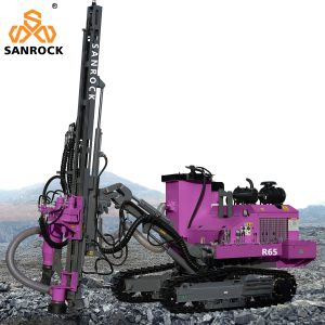 Mining DTH Drilling Rig 78kw Diesel Power Hydraulic Rotary Borehole Drilling Rig