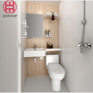 Cheap Zontop light steel flat pack prefabricate low cost light steel prefab home container house for sale