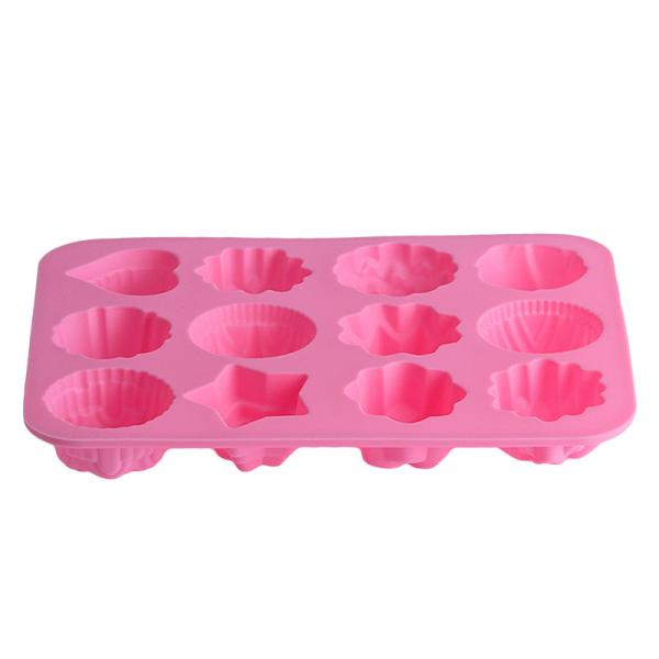 Quality Reusable Nonstick Silicone Baking Molds With 12 Different Shape wholesale