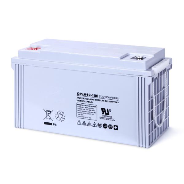 Quality White Color 12V100Ah OPzV Gel Battery Corrosion Resistance 37.3kg Approx Weight wholesale