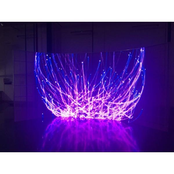 Quality Indoor P10 Transparent LED Screen / Glass Wall LED Display Fast Installation wholesale