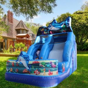 18ft Inflatable Water Slide for Pool Customized Size Slip and Slide at Resort
