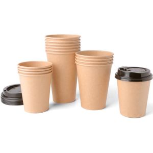 Double layer Hot sale wholesale paper coffee cup with lids custom printed