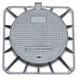 China Non Corrosive Ductile Iron Manhole Cover D400 600mm For Underground Utilities on sale