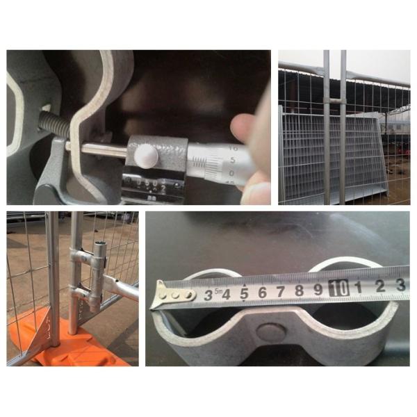 Galvanized Removable 12ft X 8ft Temporary Security Fencing For Building Jobsite