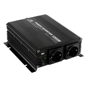 Black Durable Off Grid 12v to 220v inverter 1000 Watt Modified Sine Wave