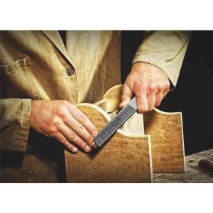 Four-Purpose Hardwood File for 8" Multi-Function Half Round Hand Cut Shoe Rasps