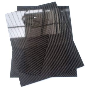 Carbon Fiber High Gloss Twill Woven Sheets Glossy / Matte Surface