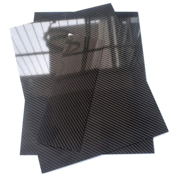 Quality Carbon Fiber High Gloss Twill Woven Sheets Glossy / Matte Surface wholesale
