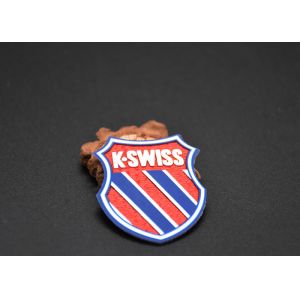 Woven Fabric Heat Transfer Patches With Printed Silicone Logos