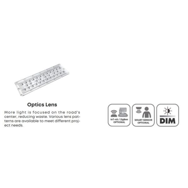 50W IP65 Outdoor LED Solar Street Garden Lighting Waterproof Dustproof 200lm/W 3000K/4000K/5000K/6500K For Riverside