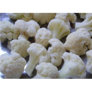China Organic Snap Frozen White Broccoli / Cauliflower Custom Packing Acceptable on sale
