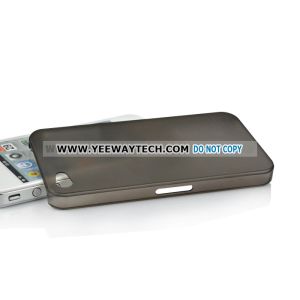 Frosted Ultra Thin Protective Case For iPhone 4S - Translucent Black