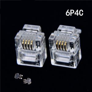 Ethernet Connections 6 Pin Telephone 6p4c 6p6c Rj11 Network Patch Cord