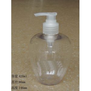 Cheap 420ML Apple shape Cosmetic PET/HDPE Bottles with Spray,Lotion,fliotop,screw cap for sale