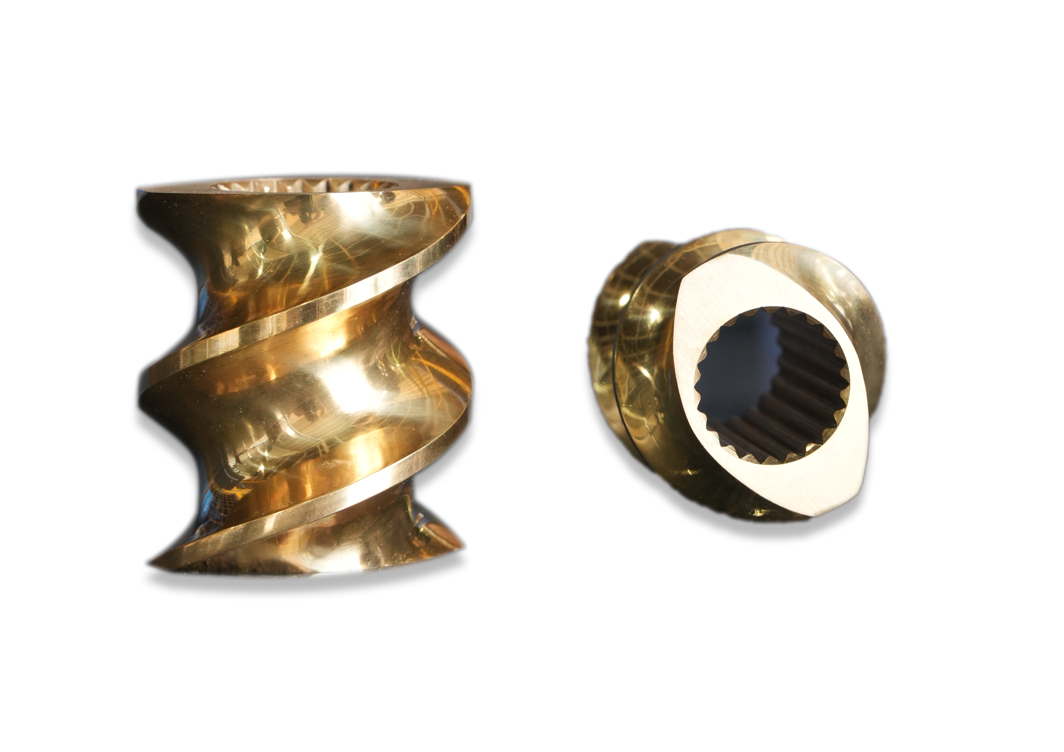 Cheap 35/52/65/75/85/95mm Center Diameter Customized Material Screw Element and Barrels for Extruder Machine Parts CTE type for sale