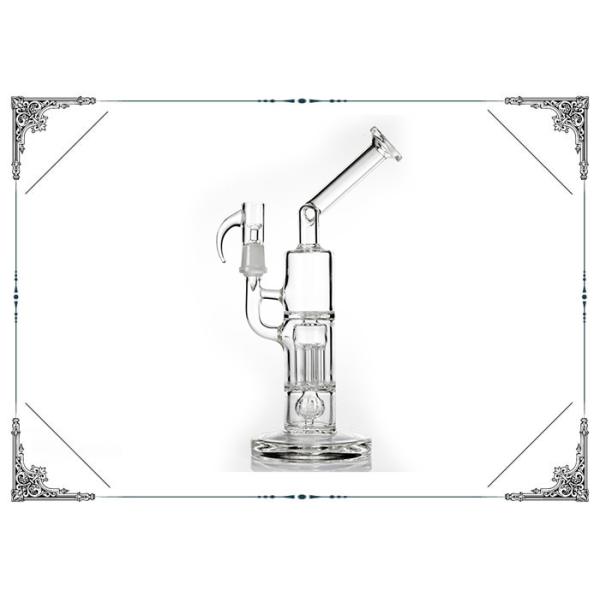 Quality Reinforced 5 Arm Pillar Perc borosilicate glass Smoking Pipes With Gridded Imperial Perc Bongs wholesale