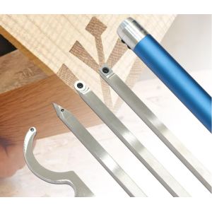 Carving Curves Wood Turning Carbide Wood Lathe Tools Set With Replaceable