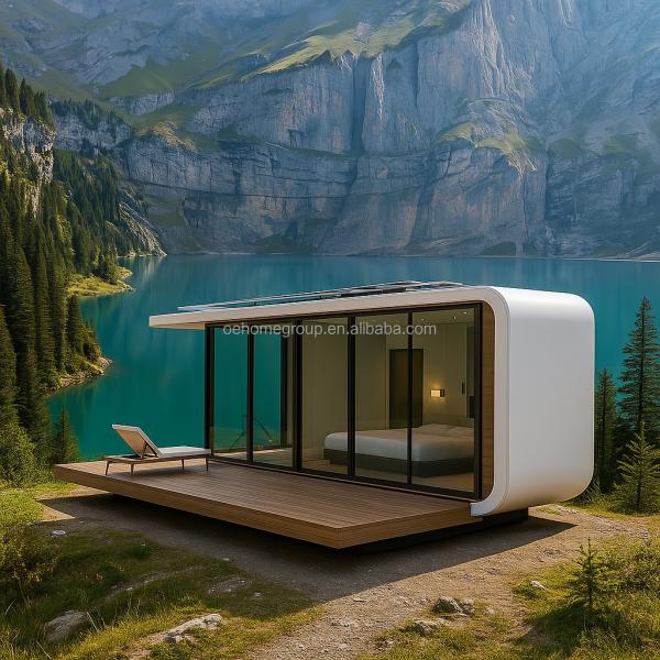 Modular 7 Luxury Prefab Steel Smart Tiny Space Capsule Home Prefabricated Capsule Room Hotel Capsule House Outdoor