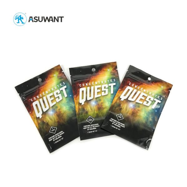 Quality Resealable Medical Marijuana Tea Bags Stand Up Mylar Biodegradable Custom Printing wholesale