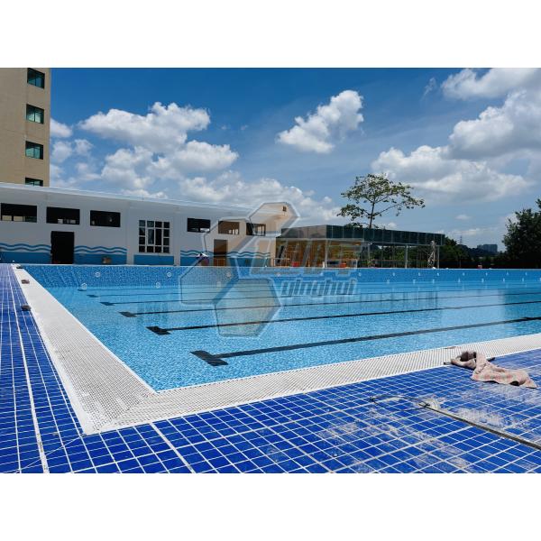 Quality Modular Above Ground Swimming Pool With Zn-Al-Mg Steel Frame Integrated Column Support wholesale