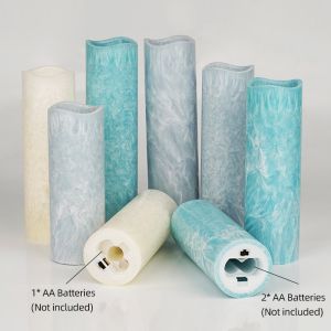 Electric Light Candles LED Candle With LED Wax Drop Dancing Flames And 2 X AA