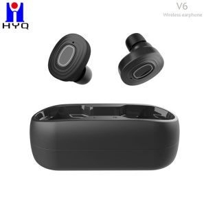 China Black Color 50mAH True Wireless Stereo Headphones With Heavy Bass on sale