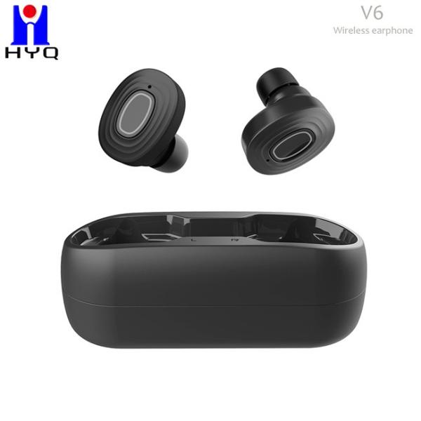 Quality Black Color 50mAH True Wireless Stereo Headphones With Heavy Bass wholesale
