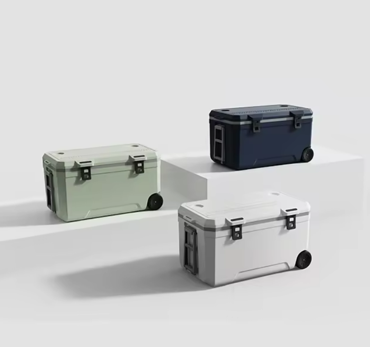 Outdoor Thermal Insulation Ice Cooler Box with 120L Capacity and Keeps Cold More